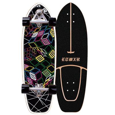 China Outdoor activities skateboard maple wood surfskate with high quality surfing carving cruiser for adults extreme sports skate boards land cruiser for sale