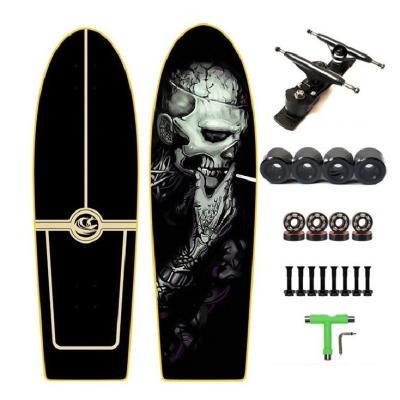 China Outdoor activities free complete skateboard customized 7 ply maple wood surfskate extreme sports skateboard land cruiser for sale