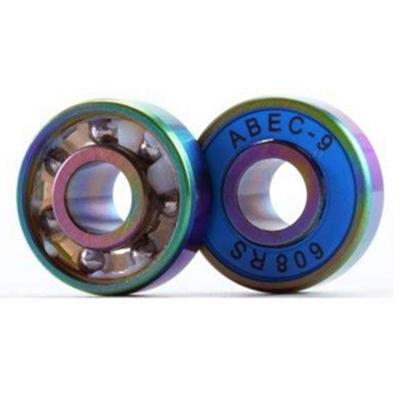 China Skateboard Bearings Skateboard Parts Supporting Speed ​​Skates Skating Wheels Drift Integrated Board Wheel Supporting 608 8x22x12.5mm Colorful Blue 8 PCS for sale