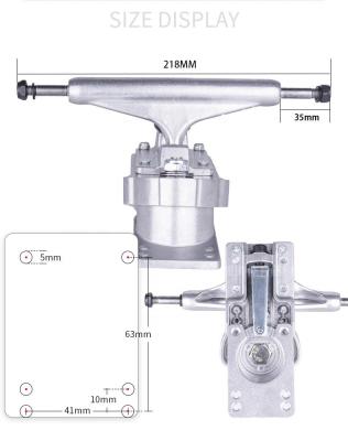 China Wholesale Cheap Custom Empty Skateboard Trucks Adults Surfing Skateboard Bracket Trucks Magnesium Aluminum Alloy High Quality Truck for sale