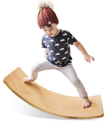 China Balance Forming Custom Surf Hot Selling Wooden Kids Balance Board Children's Balance Board Seesaw Wooden Toy Seesaw Wooden Balance Board for sale