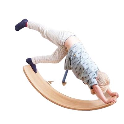 China Wholesale High Quality Custom Made Balance Training Factory Birch Wood Surfboard Children Balance Board Kids Science Educational Toy Wooden Balance Board for sale