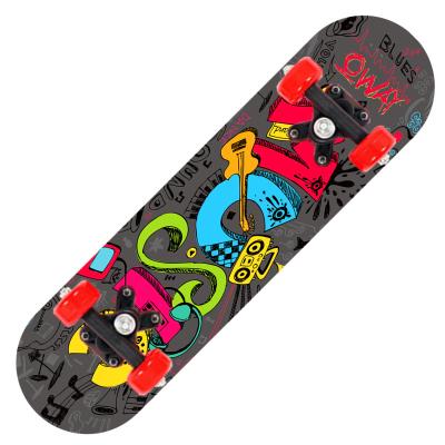 China Beginners Maple Outdoor Activities Factory Outlet Skate Board Skateboard 60*15cm Old Deck Long Boards Children Four Wheel Kids for sale