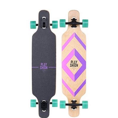 China Outdoor Activities Freestyle Dance Skateboard Maple Veneer Longboard Deck Maple Veneer Dance Skateboard Bamboo Compound Deck for sale