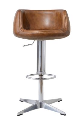 China Swivel Leather Counter Height Stools , Adjustable Height Bar Stools With Backs for sale