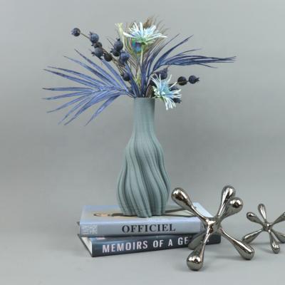 China 3d ceramic ware vases printed ceramic vase home wedding decor flower vase centerpiece for sale