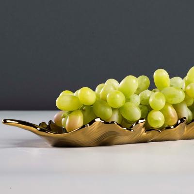 China Viable Luxury Decorative Fruit Dish Grape Compote Fruit Dish Creative Dry Fruit Dessert Dish China Supplier for sale