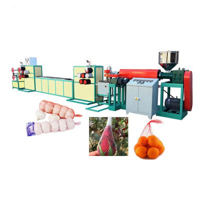 China PE PIPE Fruit Net Making Machine Fruit Packaging Toys Knotless Net Extrusion Line for sale