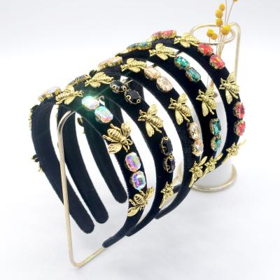 China Wholesale High Quality Anti-slip Circle Designer Crystal Hair Headbands For Women for sale