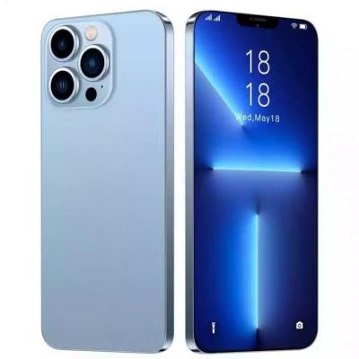 China Cheap Mobile Smart Phone Max 4g 16GB+516GB Dual Sim Beauty Camera i13 Pro 6.7 Inch Face Recognition Hexa Core Mobile Phones for sale