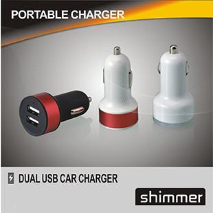 Китай АЛЮМИНИЕВЫЕ МИНИЫЕ ДВОЙНЫЕ заряжатель АВТОМОБИЛЯ CHARGER/Iphone USB/вспомогательное оборудование автомобиля продается