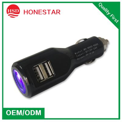 China 5V 3.1A dubbele USB-autolader Te koop