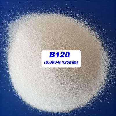 China 700HV Zirconia Beads Ceramic Blasting Media B120 63 - 125μM B80 125 - 212μM For Watch Case for sale