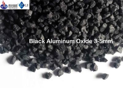 China 1 - 3 Mm /3 - 5mm Black Aluminum Oxide Abrasive Fused Alumina Anti Slip Aggregates Material for sale