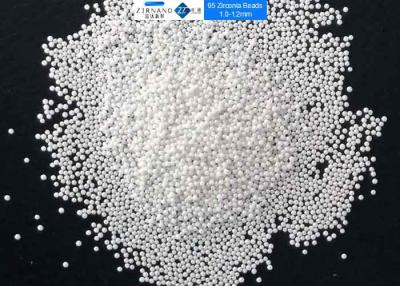 China 95 Zirconia Milling Media , Yttrium Stabilized Zirconia Grinding Media 1.0 - 1.2mm Size for sale