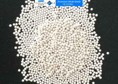 China White Sinterred Zirconium 4 , 1.8 - 2.0mm 1.1 KN Zirconium Silicate Media  for sale