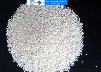 China 4.0g / Cm3 Zirconium Silicate Beads For Titanium Dioxide Dispersion 0.8 - 1.0 Mm Zirconia Grinding Media for sale