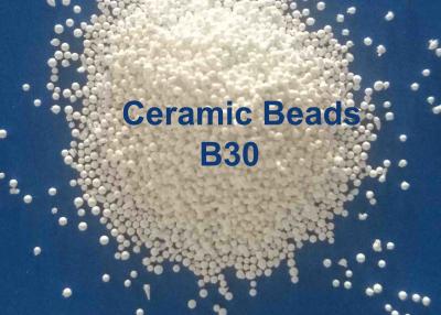 China Zero Ferrous Contamination B20-B505 Ceramic Beads Blasting Media  , B40 / B120 / B205 Abrasive Bead Blasting Ball for sale