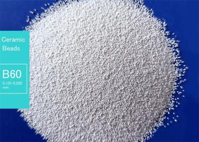 China Size B60 Ceramic Beads Blasting Media Long Service Life 20-30 times of glass beads for sale