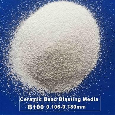 China B100 Zirconia Ceramic Blasting Media For Stainless Steel Parts for sale