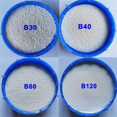 China High Durable Ceramic Blasting Media B60 B120 B150 B170 B205 B400 Stainless Stell for sale