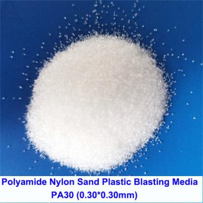 China Red White Polyamide PA30 Nylon Sand Plastic Media Blasting PA30 PA40 PA20 Deburring for sale