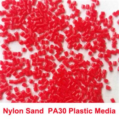 China Anti Static Polyamide PA30 Nylon Sand Plastic Blasting Media For Resin Deburring for sale