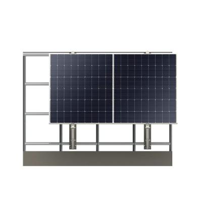 China Home Balkonkraftwerk 600W 800W Inverter Micro Balcony Solar System With Hanging Balcony Brackets Complete Set for sale