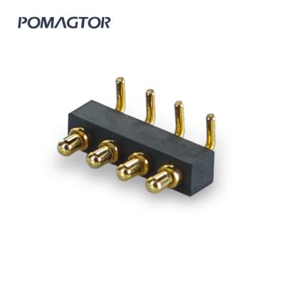 China China Manufacturer Customizable 4 Pin Spring Loaded Pin 2020 Female Female PCB Pin SMT Battery Connector PCB Pogo NC 30000 Times; GUA for sale