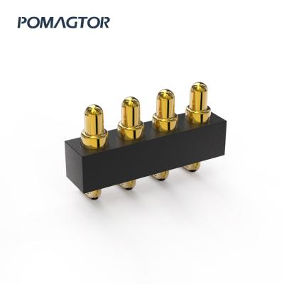 China Pogo Pin Connector 4 Pin Male Usb 12V 2A Spring Power Pa46 Pomagtor Power 30000 NC for sale