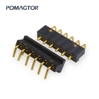 China Stable 6 PIN High Charging Connector Male And Female Low Pogo Pin Professional Manufacturer for sale