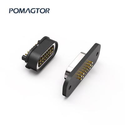 China Magnetic Charger 14 PIN Spring Loaded Connectors Manufacturer for sale