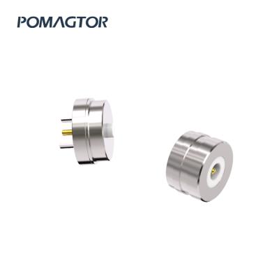 China High Quality PCB 10mm Round 2pin Head Connector Magnetic Cable Charging Smart Furniture for sale