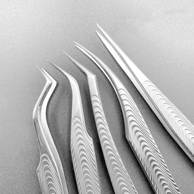 China Wholesale Precise Closing Custom Eyelash Extension Tweezers Durable Logo Eyelash Tweezers Japan Stainless Steel for sale