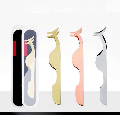 China Precise closure ready to ship Lash Accessories Tool Magnetic False high quality eyelash applicator tweezers for sale