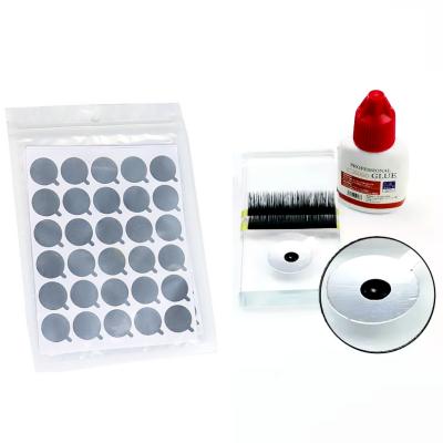 China Lash Extensions Gold Tattoo Ink 300 Pcs/Bag Korean Eyelash Glue Jade Stone Foil Sticker Lash Extension Glue Sticker Cover for sale