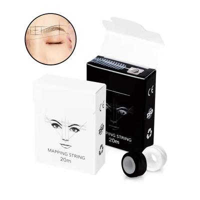 China 20m Brand Value Pack Eyebrow Tattoo Eyebrow Tracing String White And Black Forehead Tracing String For Microblading for sale