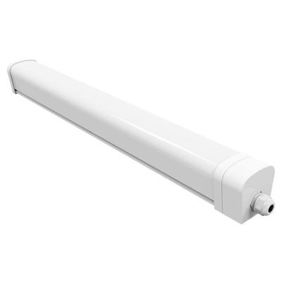 China Waterproof Warehouse IP65 LED Tri Proof Tube Light, Adjustable Power 18W/36W 24W/48W Tri Proof Batten Light With Microwave Detector for sale