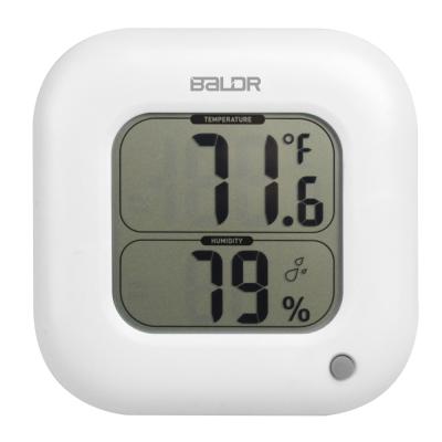 China Amazon Hot Selling Bright Color Square Thermometer Shining Hygrometer With Cute Display Accurate Monitor for sale