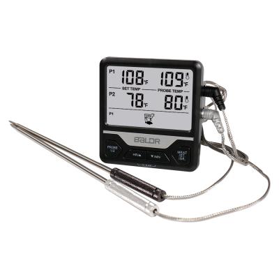 China American BBQ Meat Thermometer With Dual Probes Stainless Kitchen Cooking Food Thermometer for sale