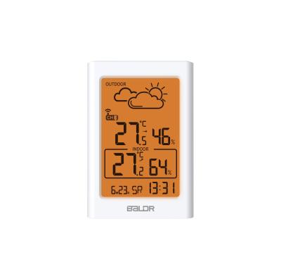 China 24 Hours Digital Thermometer Measuring Temperature Indoor Outdoor Alarm Clock Hygrometer Weather Forecast Station for sale