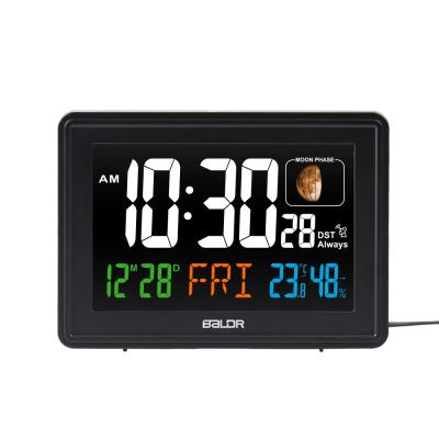 China Kids Desk Table Clock RCC Radio LCD Display Nap Desk Clock Digital Radio Alarm Clock for sale