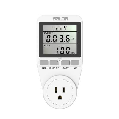 China Mother BALDR B3091 US/EU Electricity Monitor Power Energy Kill A Watt Consumption Electricity Meter With Digital LCD Display for sale