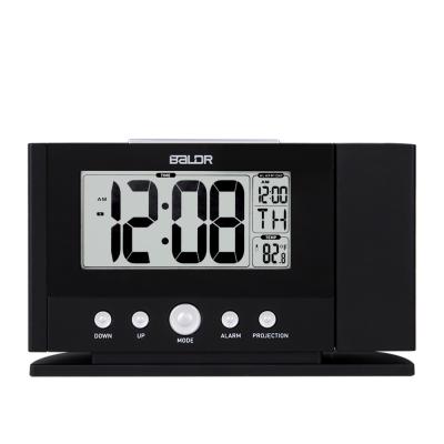 China Files Stocktake Sales Time Projection Alarm Clock Wall Ceiling Display Projector Orange Backlight Indoor Temperature for sale