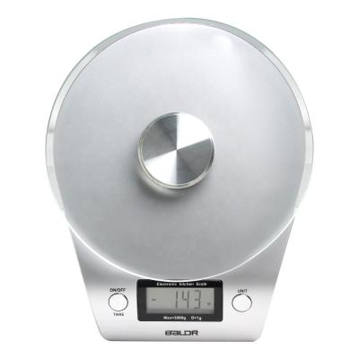 China Weight Measuring BALDR B5803S 3kg Digital High Accuracy Glass Food Weight Kitchen Scale Kitchen Tool for sale