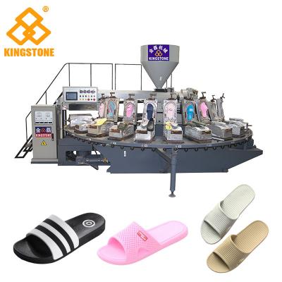 China Pvc-wipschakelaarpantoffel die Machine, Schoen Enige Vorm maken die Machine met de Posten van 12/16/20/24/30 maken Te koop