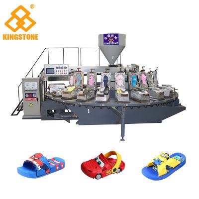 China Sandals die van automatische Roterende pvc-PCU Jonge geitjes Machine met Lucht maken die 20 Posten blazen Te koop