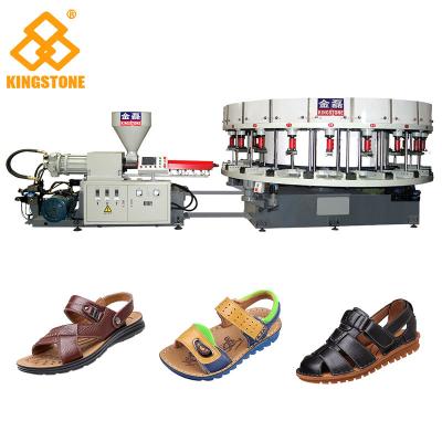 China Automatische Turnschuh-Direkteinspritzung PVC-Schuhe, die Maschine einzelne Farbe machen zu verkaufen