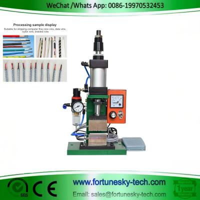 China LL-3FA Pneumatic Thermal Wire Stripper Machine For Multicore Cable AWG18-AWG32 for sale