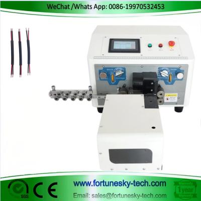 China Automatic 2 Core Flat Cable Cutting Stripping Twisting Machine for sale